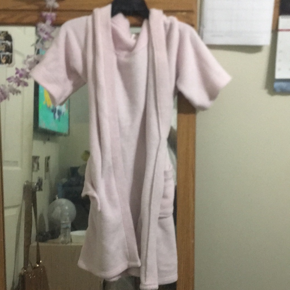 This is a pale pink robe
